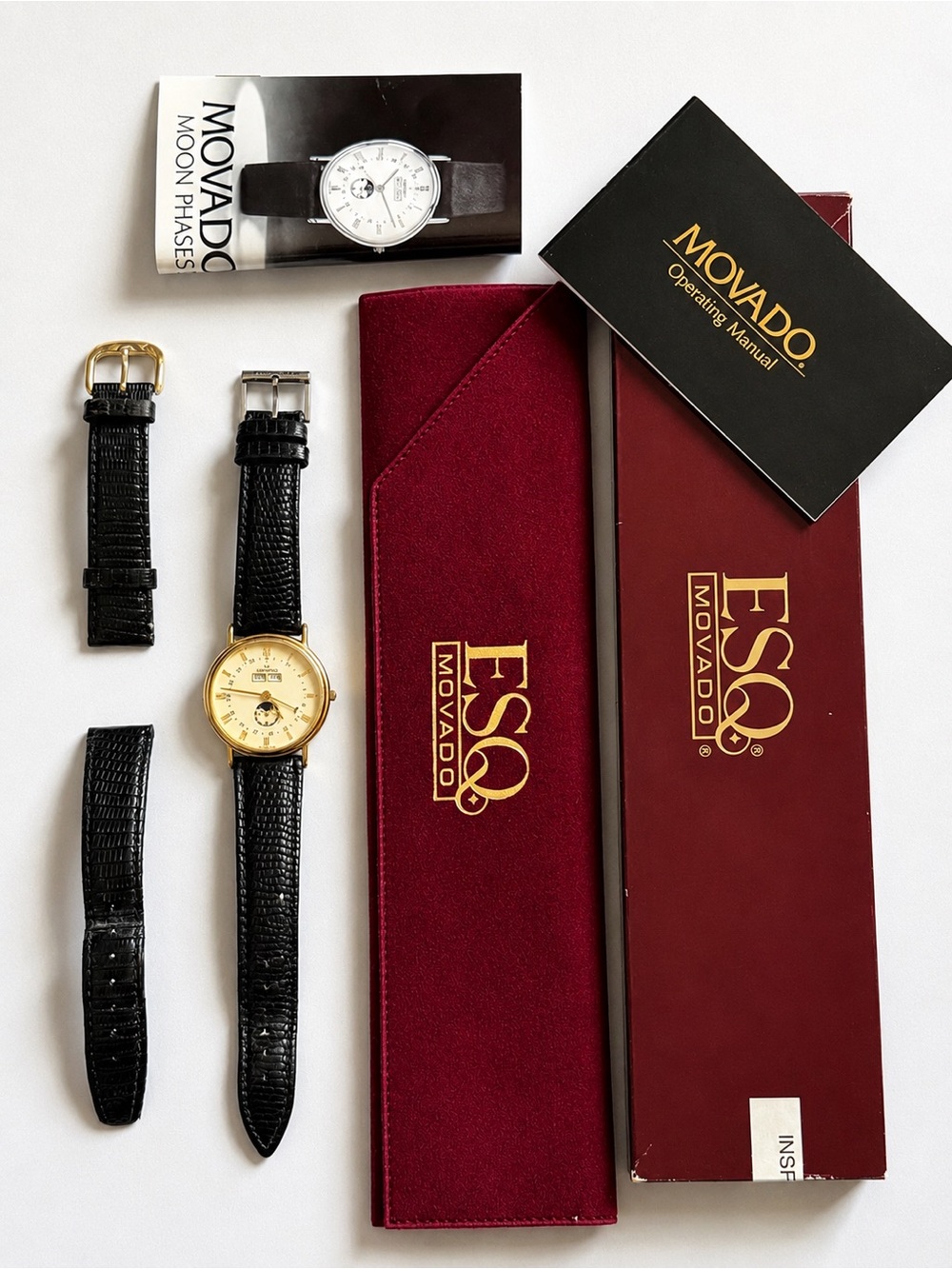 Movado - Vintage Dial Watch with Tiffany & Co Strap and Original Band and Box - Picture 2 of 4